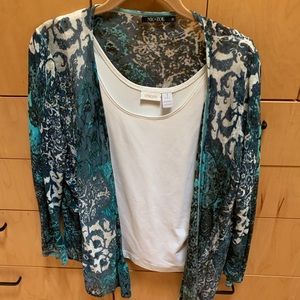 Cardigan and tank top